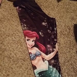 Disney spandex little mermaid leggings